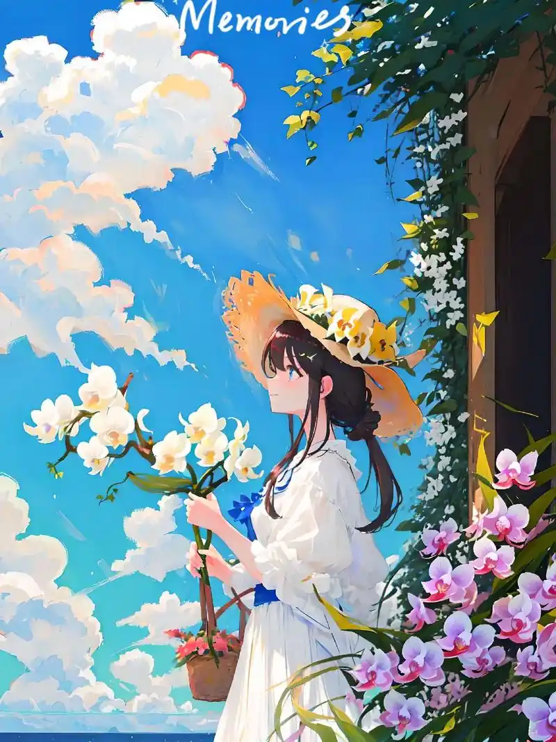 蓝天白云.#二次元 #氛围感#壁纸#治愈系#二次元美图 - 抖音