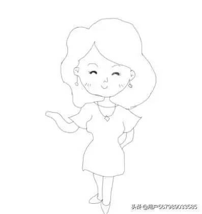 怎么画漂亮妈妈抱宝宝的简笔画