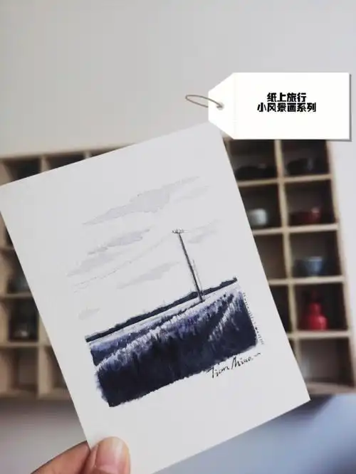 小画带详细步骤78颜料 白夜(试用中)78纸张 宝虹300克中粗(试用中