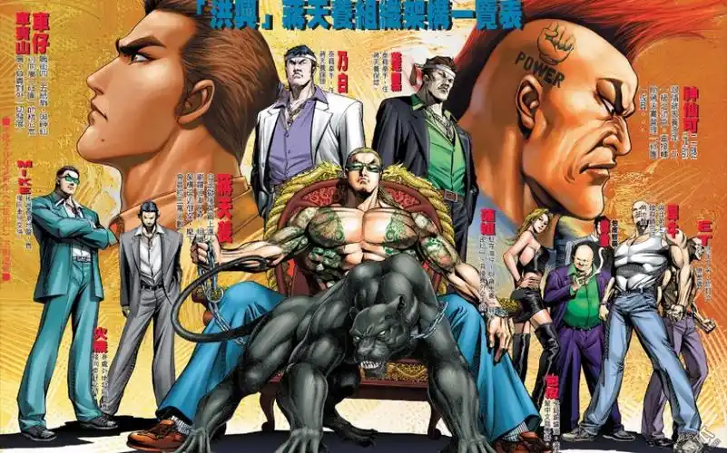 古惑仔漫画:洪兴蒋天养组织架构一览表