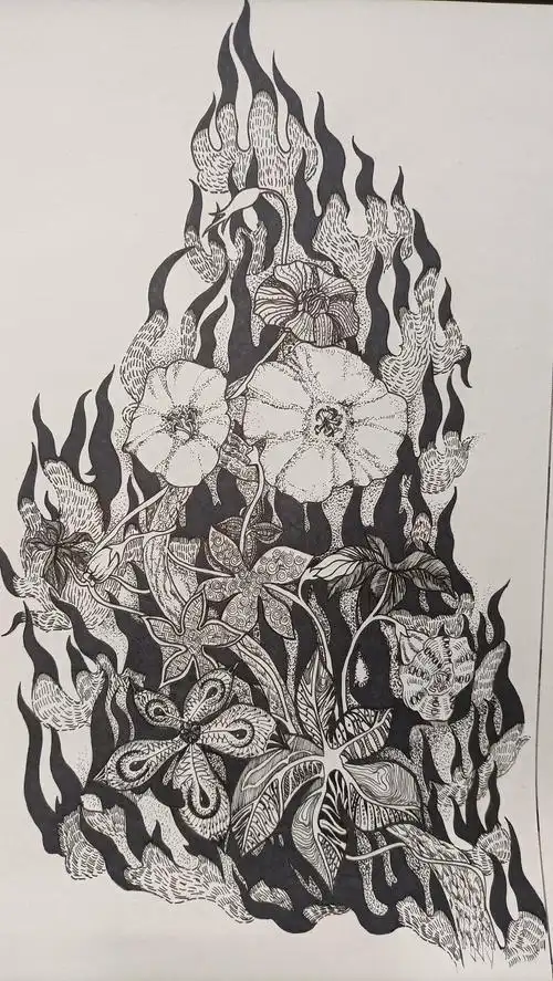 近期的一系列黑白装饰画|插画|创作习作|呆腻_临摹作品-站酷zcool