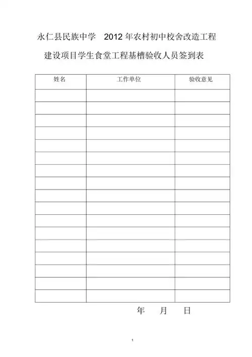 竣工验收签到表精编版.doc