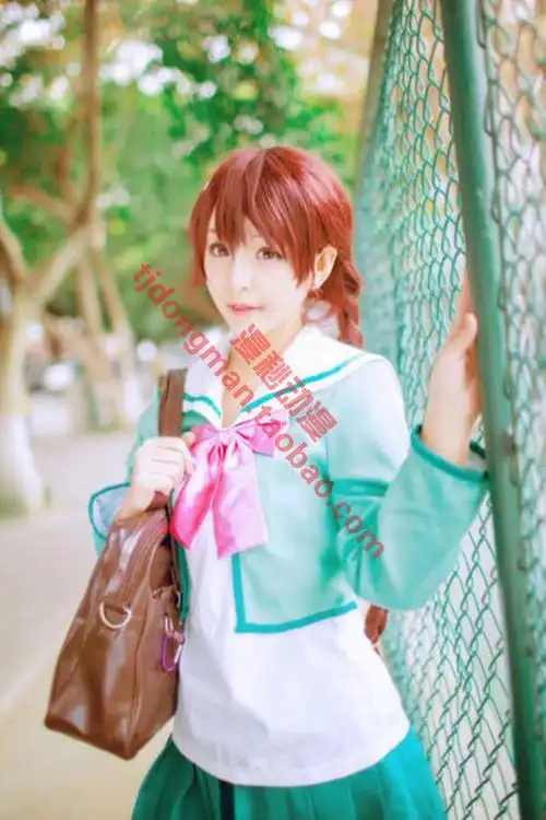 网球王子龙崎樱水手cosplay定做承接动漫服装假发定制cosplay女装