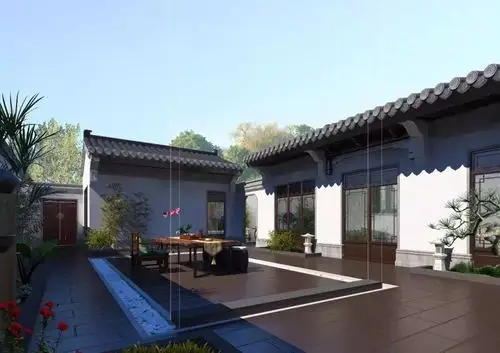 乡村建房子,中式庭院是首选_小院