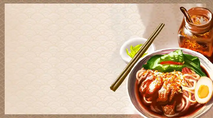 牛肉面馆背景
