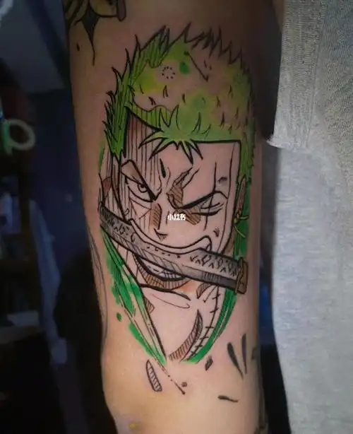 武汉纹身手臂索隆参上