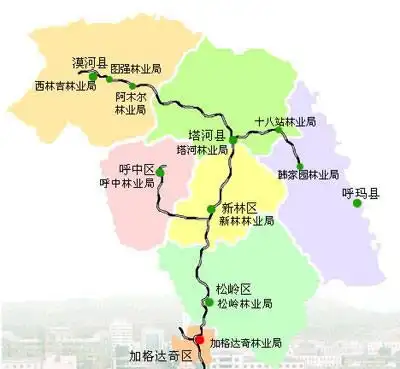 大兴安岭地区地图