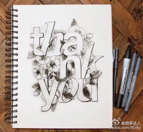 手绘艺术字创意