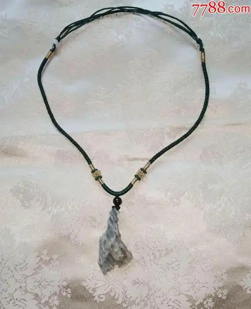 天然风凌石项链吊坠毛衣链辟邪健身