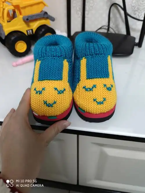 手工毛线棉鞋