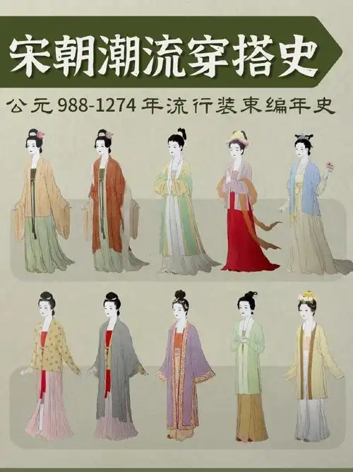 这场巴黎街头的汉服秀好city#汉服之宋代服饰,宋代300年间的穿搭孤栽