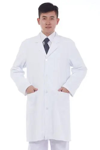 男医生白大褂美容师纹绣师男医师冬装长款工作服医学院学生白大褂