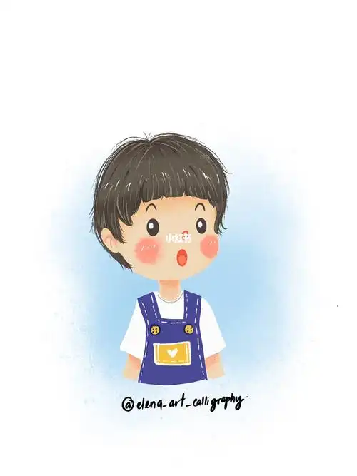 procreate可爱小男孩插画