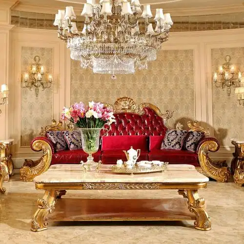 沙发欧式贵族牛皮组合意大利奢华别墅客厅法式实木沙发