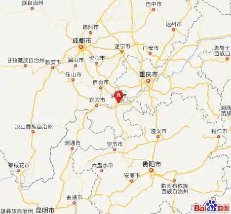 图中a就是泸州所在位置!