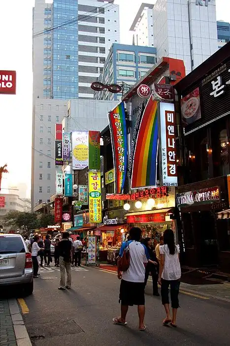 韩国首尔明洞步行街