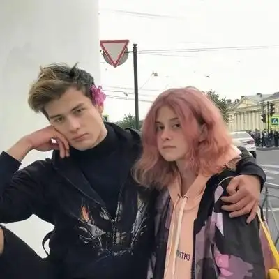 超仙欧美情侣头像高清一对两张的欧美风超仙情头图片