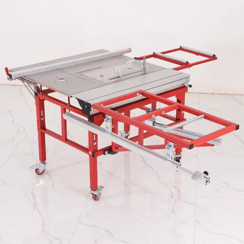 炫行木工推台锯锯台子母无尘锯多功能精密锯工作台摇臂微调一体机