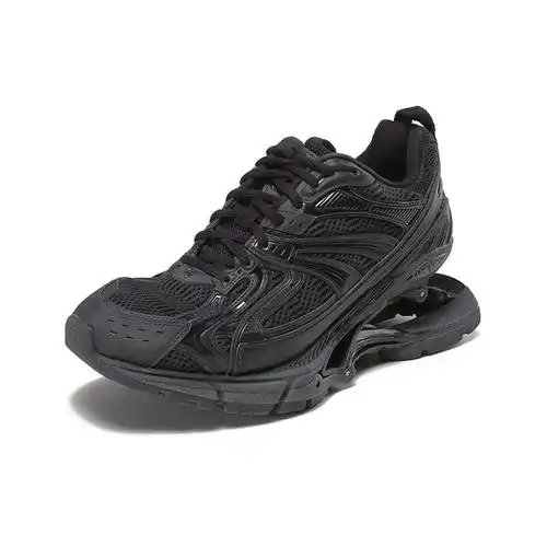 巴黎世家balenciaga男士聚氨酯织物磨损效果悬浮鞋跟设计系带运动鞋
