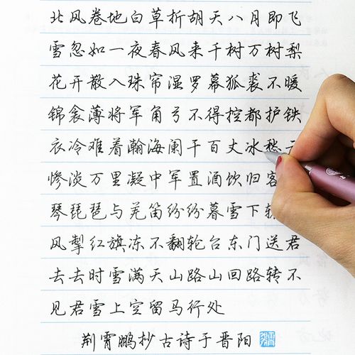 硬笔书法临摹练字本男女生字体漂亮清秀钢笔行书字帖荆霄鹏行楷字帖