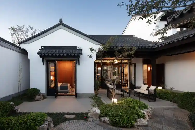 中式别墅庭院景观建筑设计高清大图