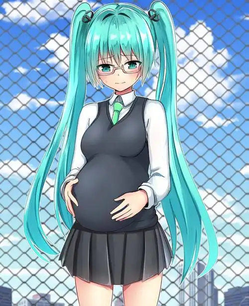 试着拜托发音miku酱一起生孩子…插画图片壁纸