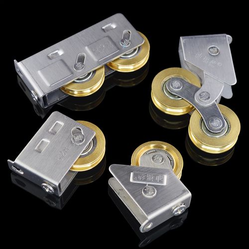 铝合金门窗滑轮老式移门滚轮推拉门窗户不锈钢轴承滑轮