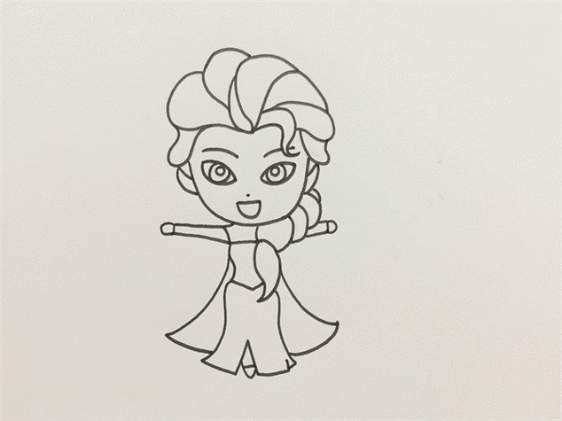 艾莎公主的皇冠简笔画