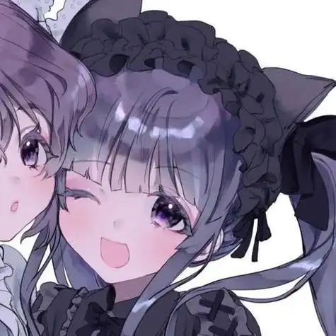 双人闺蜜头像仙气超火动漫可爱