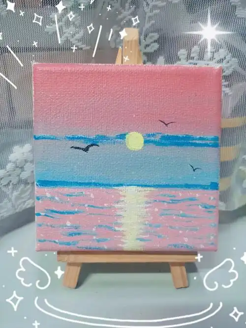 画画分享零基础唯美丙烯小画教程