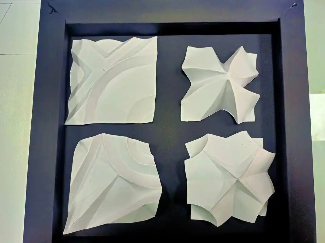 设计基础(立体构成,原创) 1-2不切多折 3-4一切多折  - 抖音