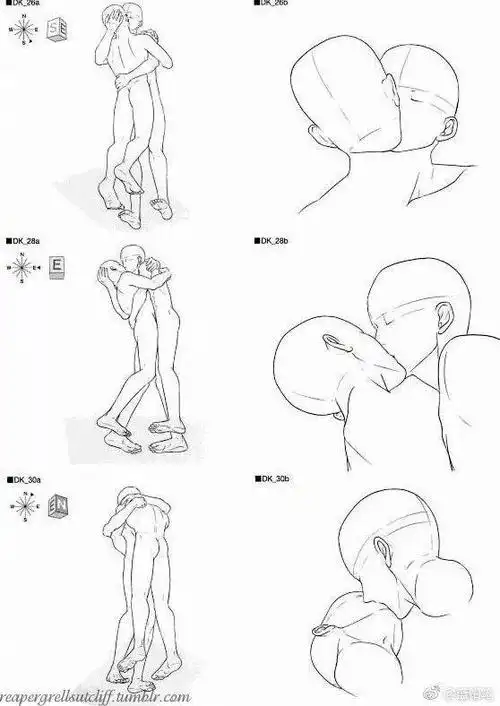几张图泄露了kiss的正确打开形式,大神教你接吻的正确画法