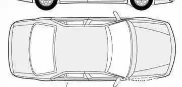 俯视车简笔画 简笔画图片大全-蒲城教育文学网