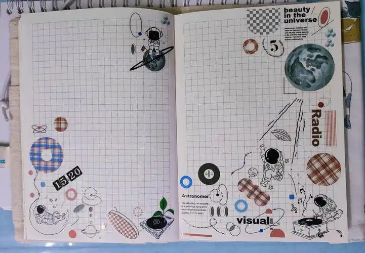肥猫手帐page17太空漫游