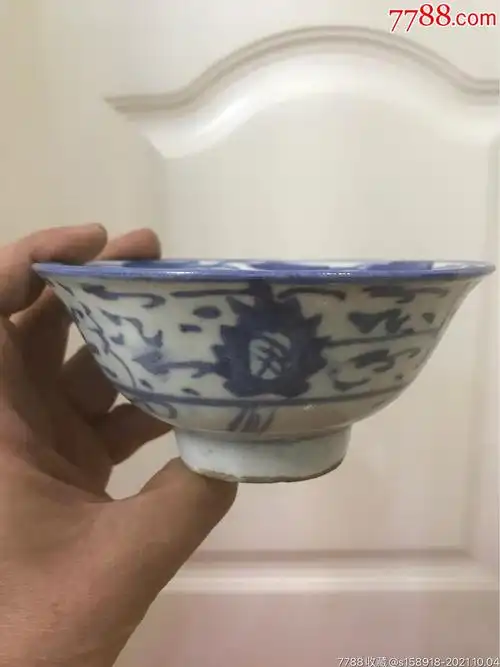 民国束腰敞口青花碗_价格68元【东瓯万宝斋】_第1张_7788收藏__收藏
