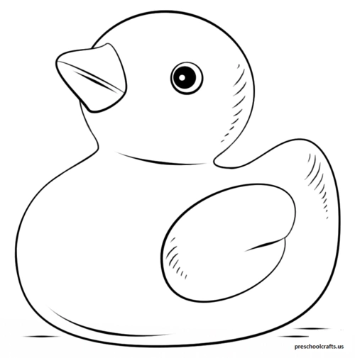 duck coloring pages for kids