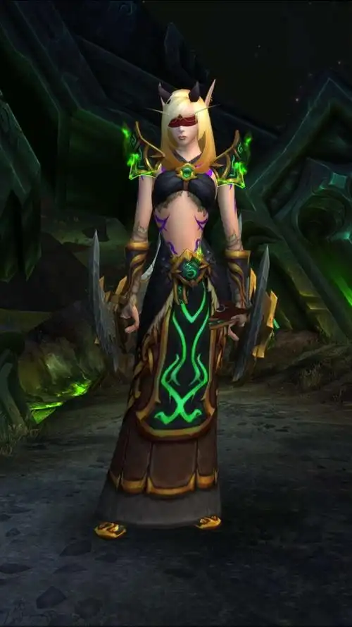 求血精灵dh比较好看的紫色一套幻化