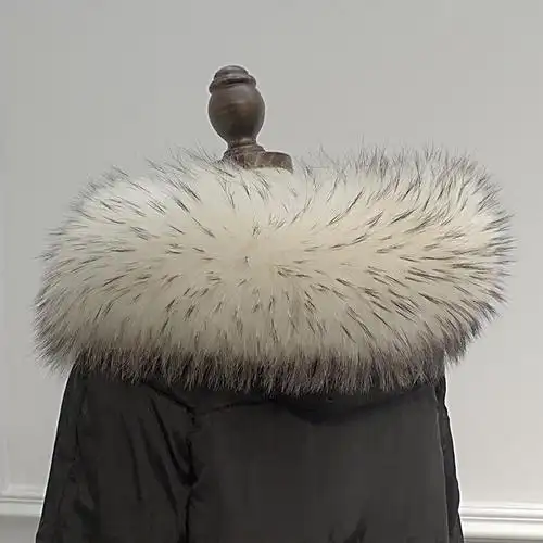 貉子毛领 新款貉子毛领 专业定制厂家供应白貉子毛领