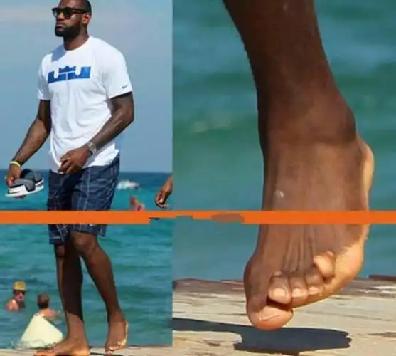 伟大象征,科比的手指都见过,但是你有没有看过詹姆斯脱鞋后的脚