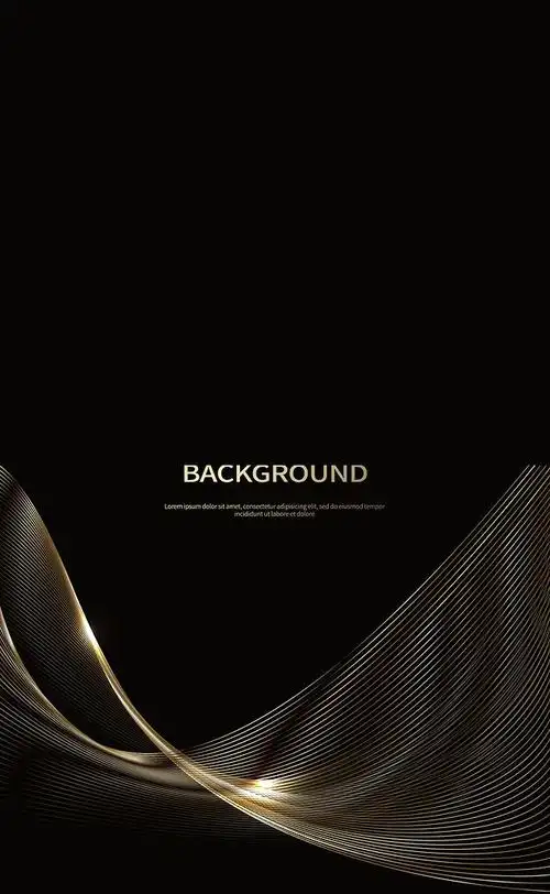 黑金曲线背景