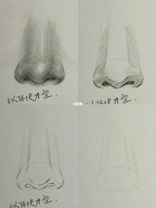 点击左下角→立即咨询可获得零基础素描试听课哦1,用体块给鼻子区分一