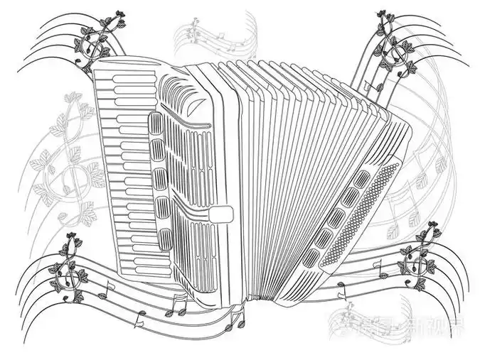 着色页-手风琴