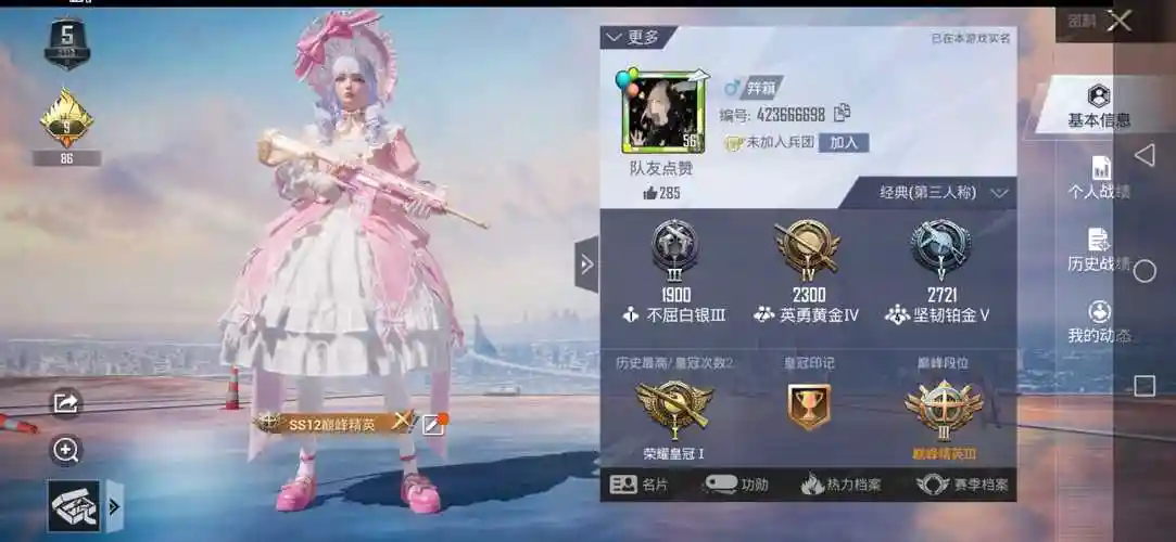 心之恋语4级 甜蜜誓约头盔背包33套装30枪皮-和平精英租号-9891租号