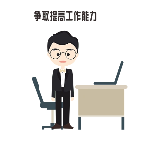 提高工作职场卡通形象