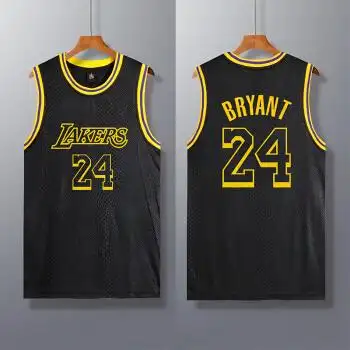 湖人队前8后24号黑曼巴黑色蛇纹纪念版球衣戴维斯霍华德库兹马jr