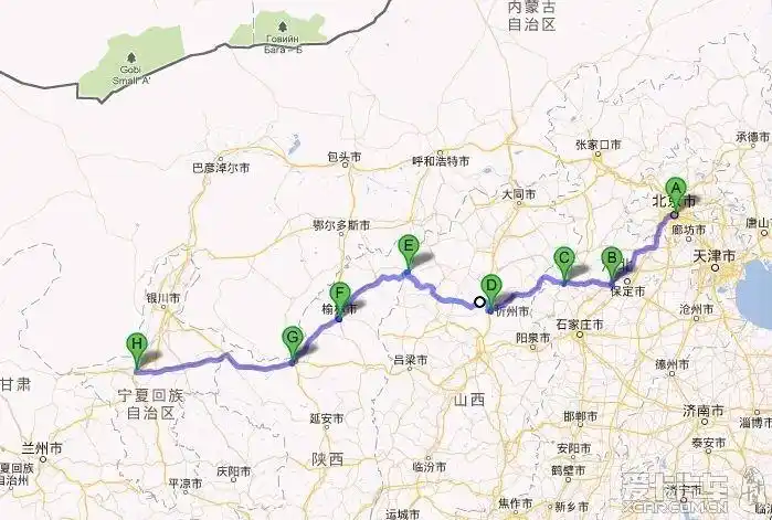 甘肃 甘肃自助游论坛 梦幻甘南 第一天:全天赶路 北京g4京石高速-涿州