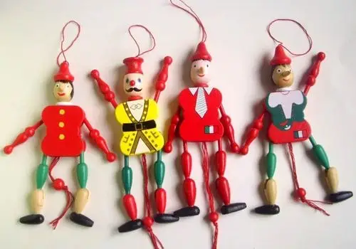 拉线木偶 工艺品 木偶娃娃 中号长鼻王 木偶玩具