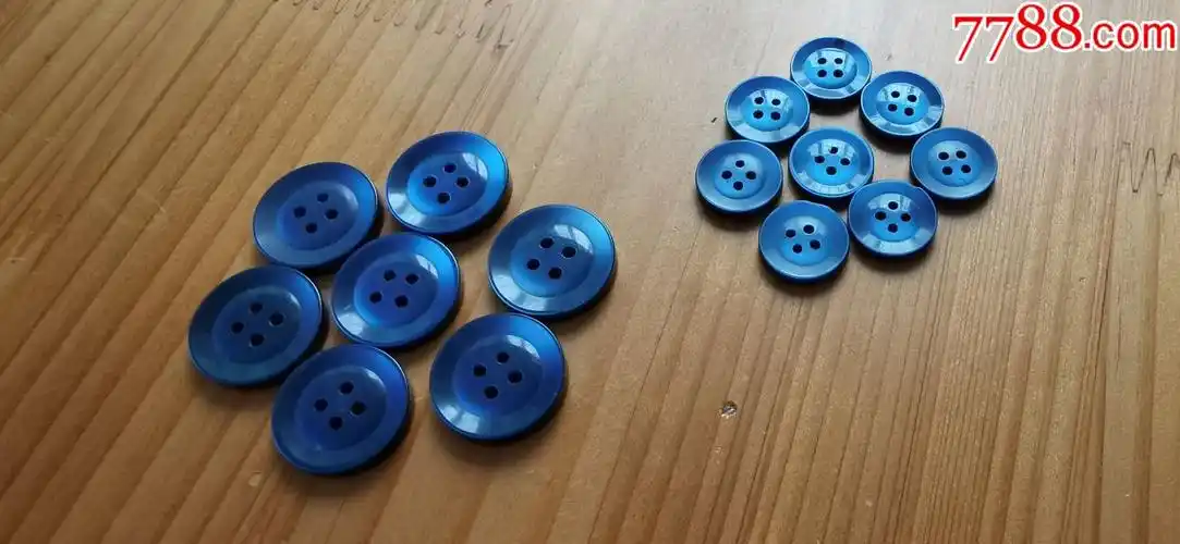 经典漂亮的中山装人民服蓝色有机玻璃纽扣