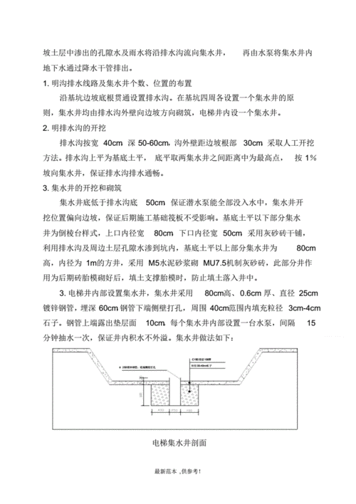基坑明沟排水施工方案最新版.pdf 6页