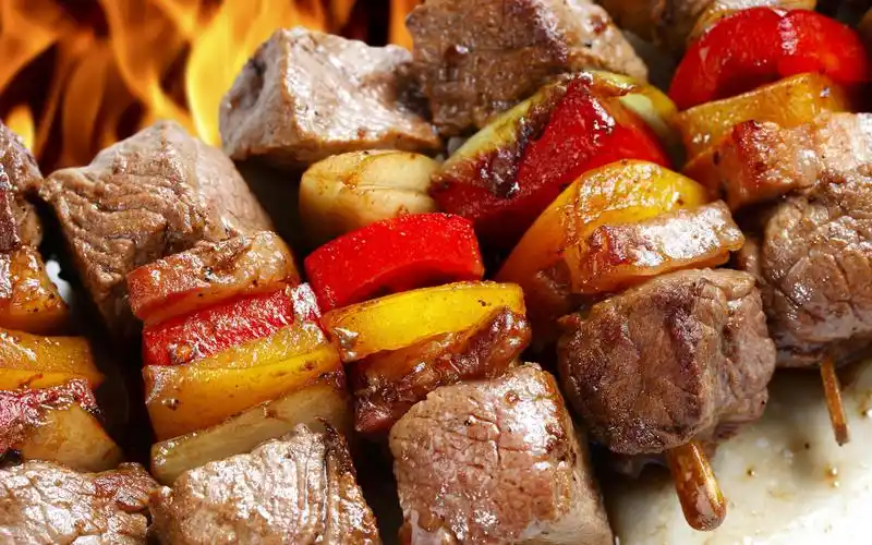 美味烤肉串精美桌面壁纸图片下载